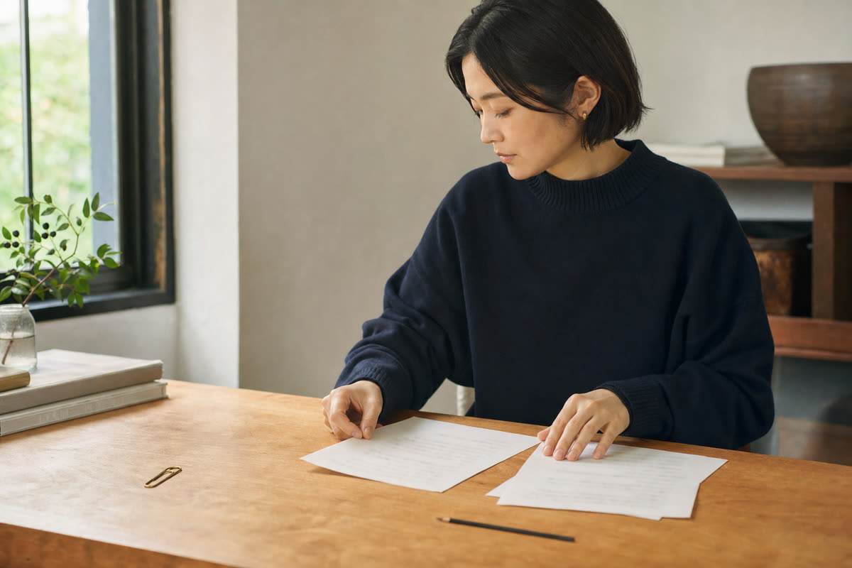 事業場の人数を数える名簿と、受けてもらう人の名簿を並べた2枚のリスト